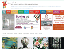 Tablet Screenshot of halifaxartmap.com